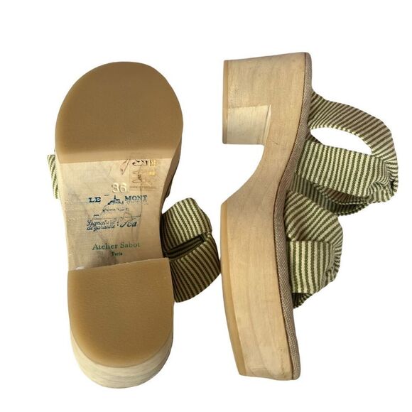 Atelier Sabot Paris Brigitte Wooden Platform Slides - Picture 4 of 13